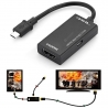 Преходник от Micro USB към HDMI за свързване на телефон с телевизор