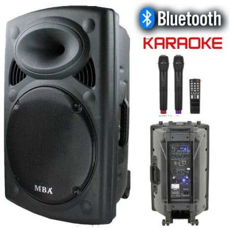 Mosna-karaoke-tonkolona-MBA-F-15-s-akumulator-Bluetooth-FM-MR3-i-2-br-bezzicni-mikrofona-MBA-F-15