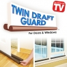 Двустранен уплътнител за врата Twin Draft Guard - край с теченията