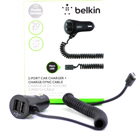 Zaradno-za-avtomobil-BELKIN-s-dva-porta-i-vgraden-kabel-za-android-Micro-USB-4477