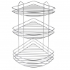 Ъглова етажерка за баня - метална - 3 нива - 47 х 23 см. 
