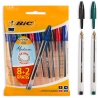 Химикалки - 4 цвята - 10 бр. - BIC cristal medium 