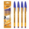 Химикалки - сини - 4 бр. - BIC cristal fine 