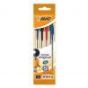 Химикалки - 4 цвята - 4 бр. - BIC cristal medium 