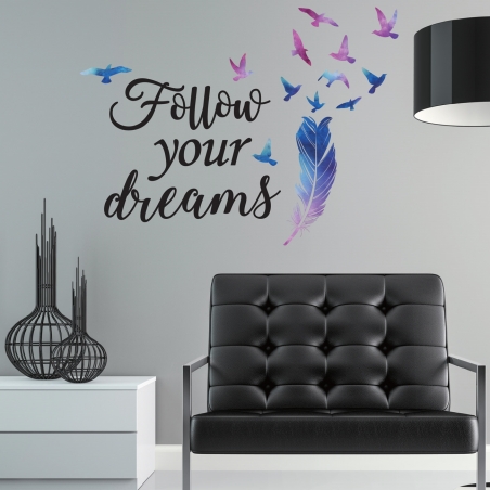 Stiker-za-stena-Follow-your-dreams-1175111