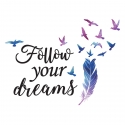 Stiker-za-stena-Follow-your-dreams-1175111