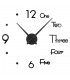 Голям часовник за стена с диаметър от 70 до 130см с 3д лепящи цифри