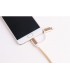 2-в-1 кабел за зареждане USB-A+Type-C за iPhone, 18W, 1м. текстилен