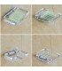Сапунерка със залепване за стената 13 x 9 x 3 см. хромирана