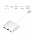 Конвертор адаптер от USB Type C към HDMI, USB 3.00 и Type C